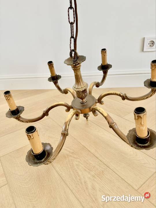 Stylowa lampa mosiężna kujawsko-pomorskie Toruń