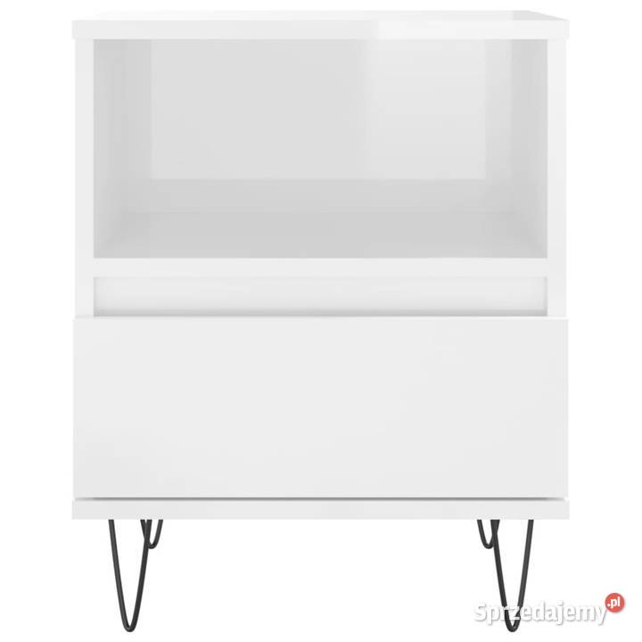 Szafki nocne 2 białe wysoki połysk 40x35x50 Warszawa sprzedam