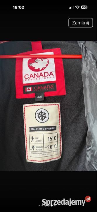 Zimowa kurtka czarny Skarżysko-Kamienna