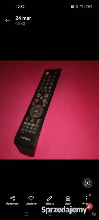 SAMSUNG TV LCD 19 pilot kabel 2 uchwyty mocujące