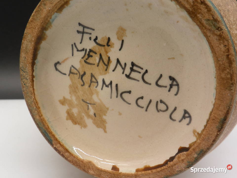 Ceramiczny wazon Fratelli Mennella Casamicciola wielkopolskie Raszków