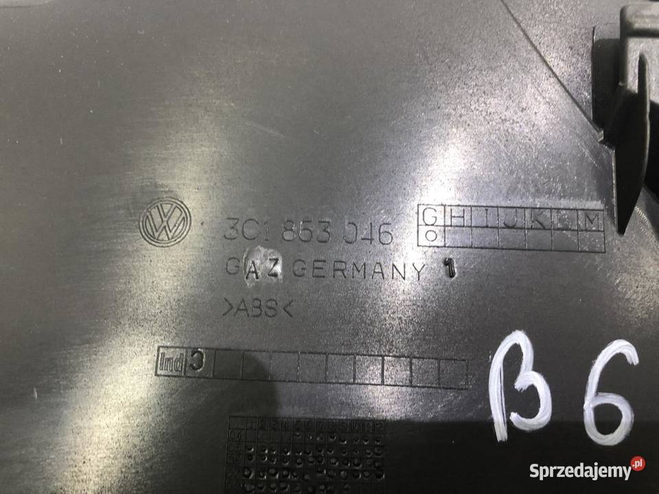 OSŁONA TUNELU PRAWA VW PASSAT B6 3C1863046 wielkopolskie