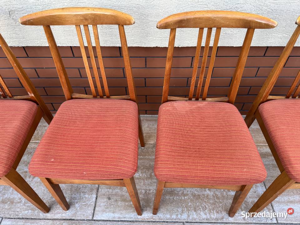 Krzesła 6 Zieliński retro vintage prl lata 60 Warszawa