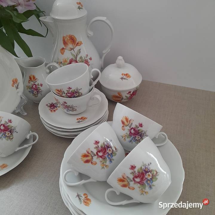 Serwis kawowy Kahla na 6 osób filiżanki dzbanek