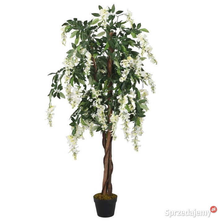 Sztuczna wisteria 1470 liści 200 zielonobiała Warszawa sprzedam