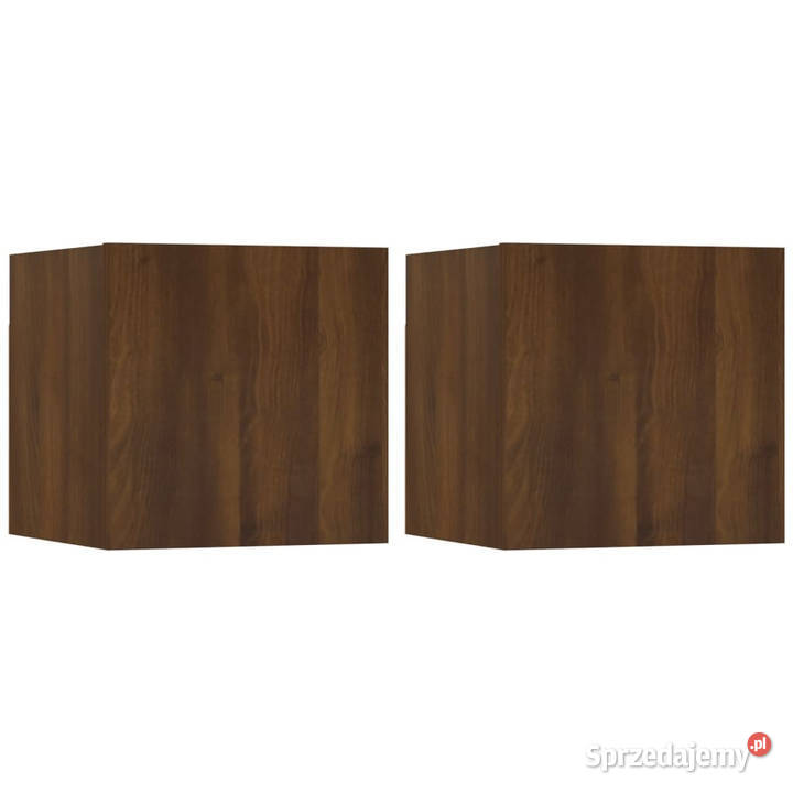 Wiszące szafki TV 2 brązowy dąb 305x30x30 Warszawa