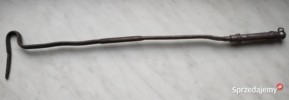 Stary pogrzebacz ręcznie kuty Antyki, Sztuka, Kolekcje Krotoszyn