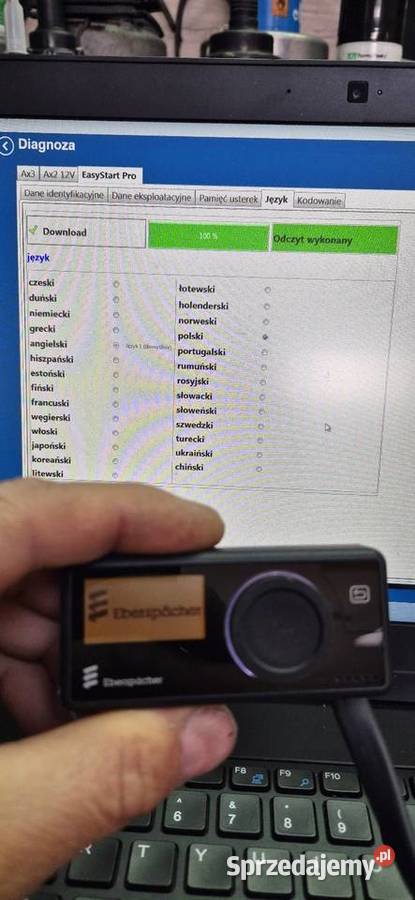 Easy start pro zegar zegarek eberspacher zmiana
