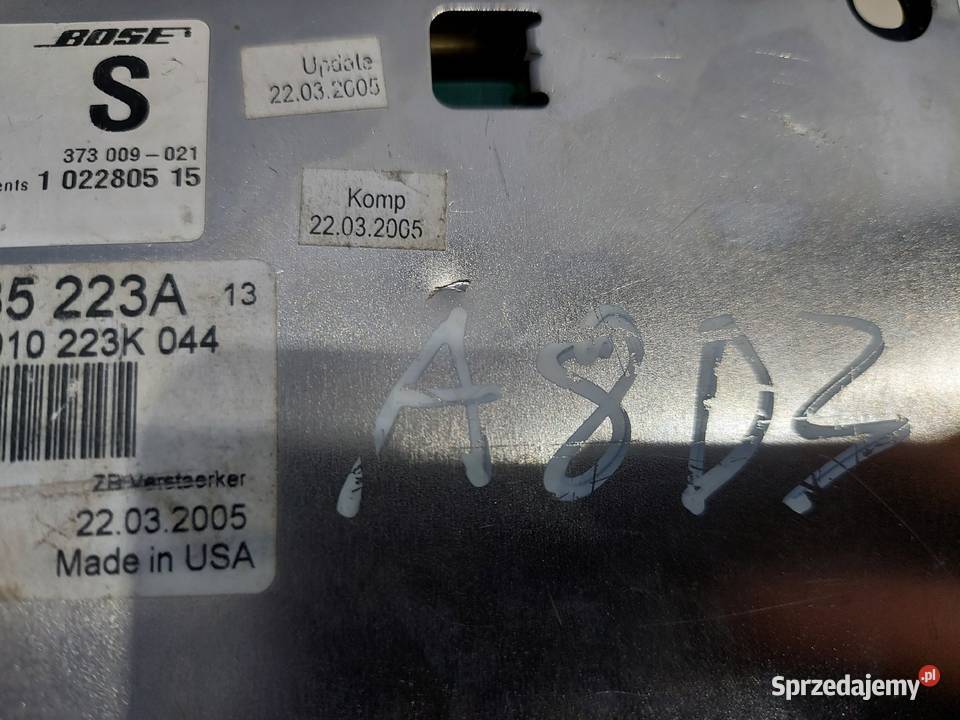 Wzmacniacz BOSE Oryginalny Audi A8D3