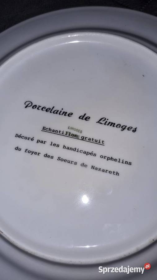 Talerz Dekoracyjny Ozdobny Scenka Limoges Ceramika i szkło Wola Podłężna sprzedam