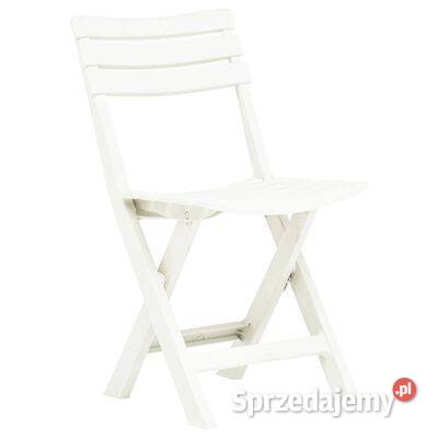 vidaXL Składane krzesła ogrodowe 2 plastikowe Warszawa sprzedam