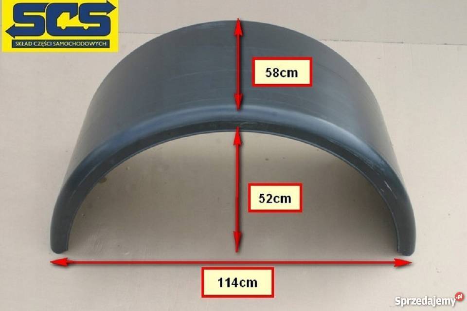 BŁOTNIK NADKOLE CHLAPACZ WYWROTKA TIR 114x52x58 Karoseria Bieleń