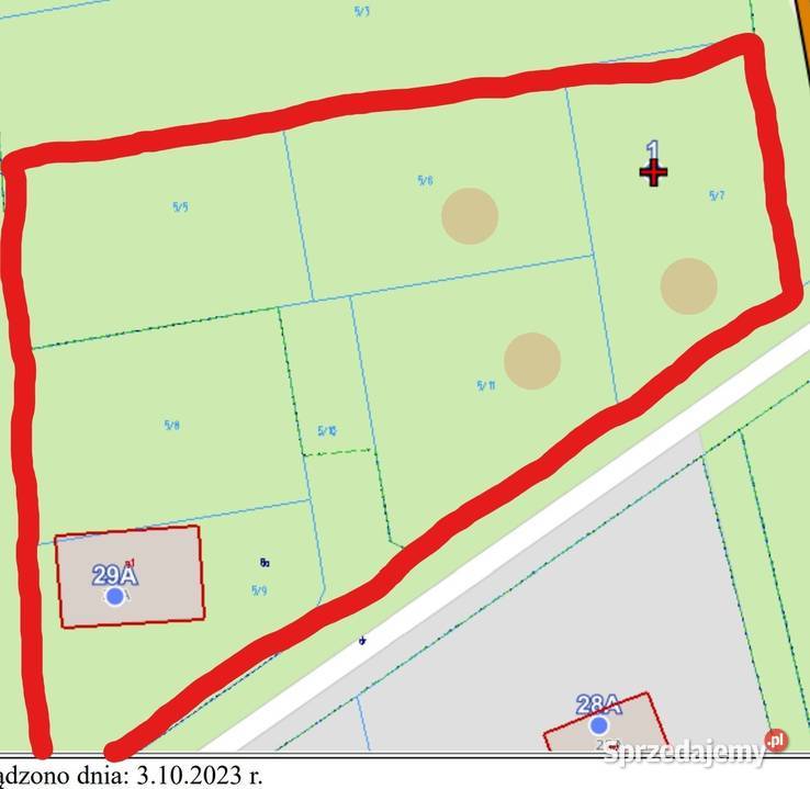 Działka pod usługi firmę 3196 m UR media asfalt inwestycyjna lubuskie