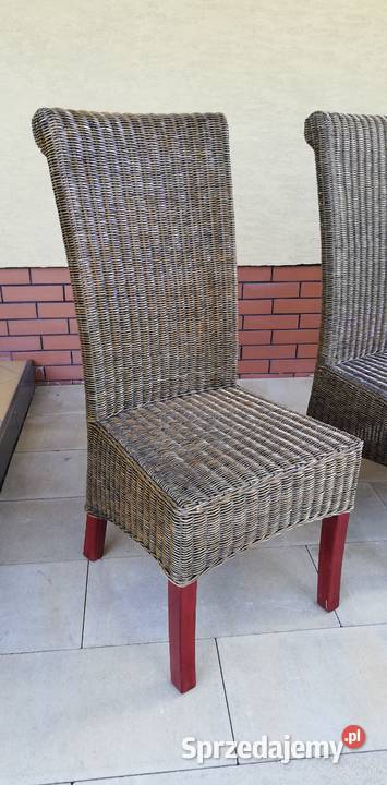 Krzesło rattanowe wiklinowe krzesła do stołu Garwolin