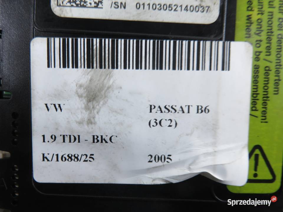 PRZEŁĄCZNIK ZESPOLONY VW PASSAT B6 3C2 osobowe