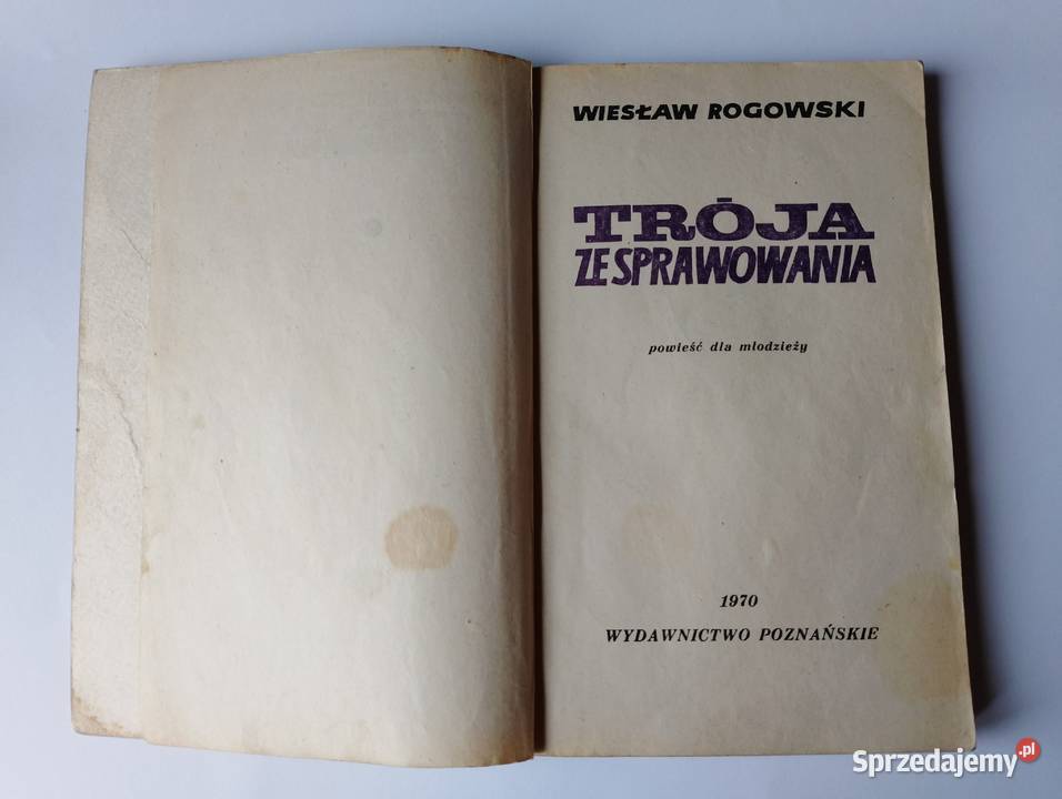 POWIEŚĆ młodzieży Trója ze sprawowania W Beletrystyka, powieści Złotniki