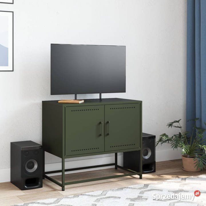 Szafka pod telewizor oliwkowa 685x39x605 stalowa Warszawa