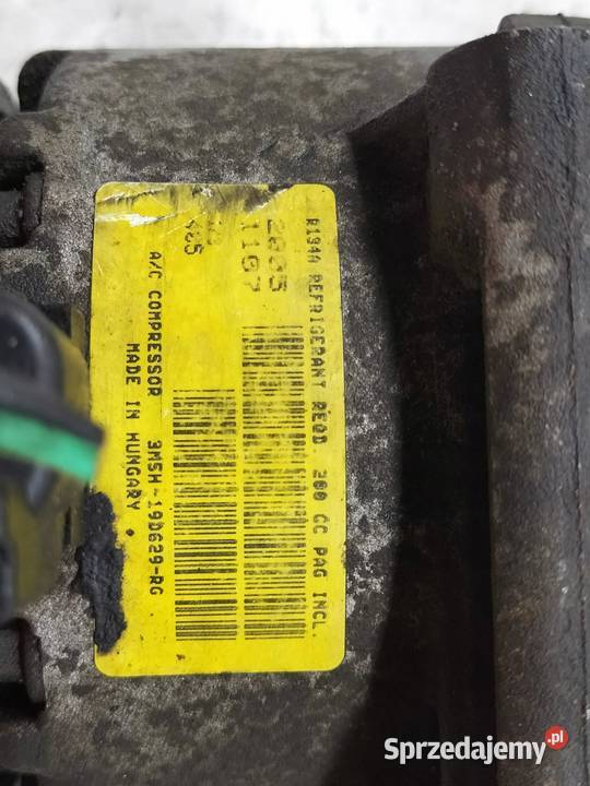 SPRĘŻARKA KLIMATYZACJI 3M5H19D639RG 18 TDCI Ford Rok produkcji 2005