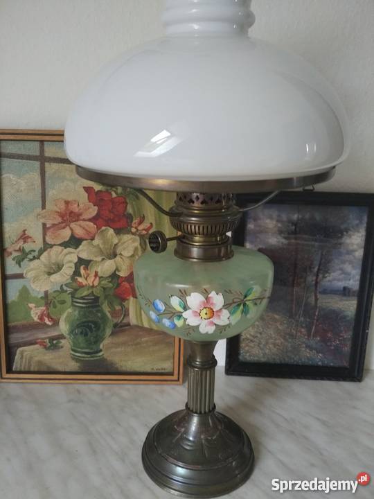 Lampa naftowa z kloszem i kominem Gorlice sprzedam