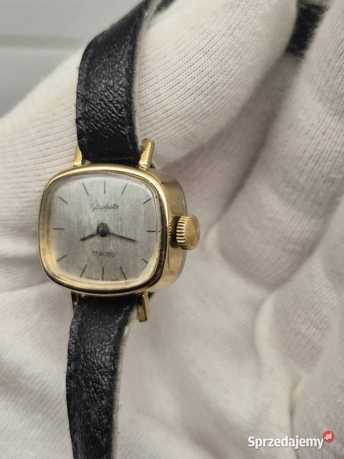 Damski zabytkowy zegarek Glashutte Chorzów