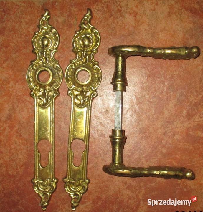 klamki mosiężne do drzwi sprzedam