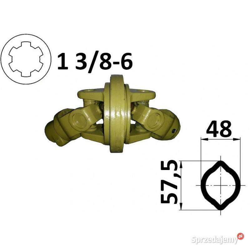 Kompletny przegub homokinetyczny na rurę 48x575 Kamionna