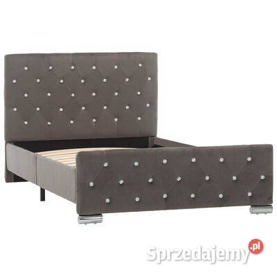 vidaXL Rama łóżka szara tapicerowana aksamitem Warszawa sprzedam