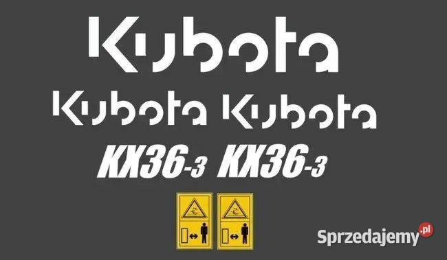 Naklejki KUBOTA KX 363 613 0164 0194 713
