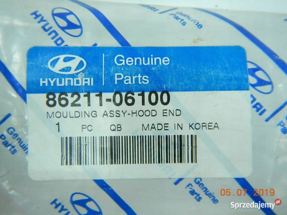 LISTWA OSŁONA MASKI HYUNDAI ATOS PRIME 9804 ASO