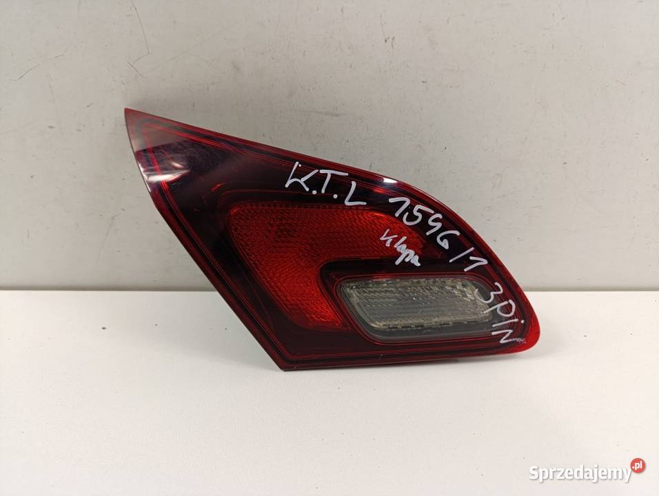 OPEL ASTRA J HB LAMPA TYŁ LEWA W KLAPĘ Światła stop Zbierkowo