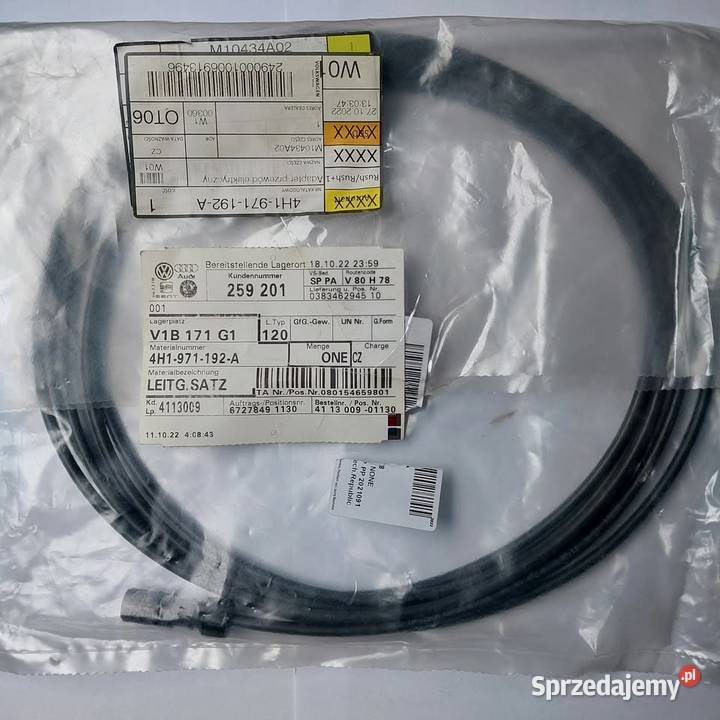 Audi A8 D4 przewód systemu Night Vision lubelskie Żyrzyn sprzedam