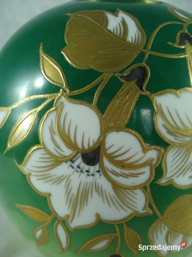 Wallendorf goldrelief porcelanowy wazon
