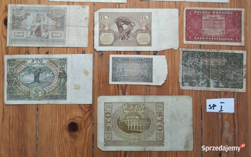 Zestaw Banknotów x11 Stara Polska SPI Gliwice