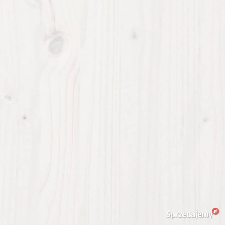 Łóżko seniora z wezgłowiem białe sosnowe 150x200