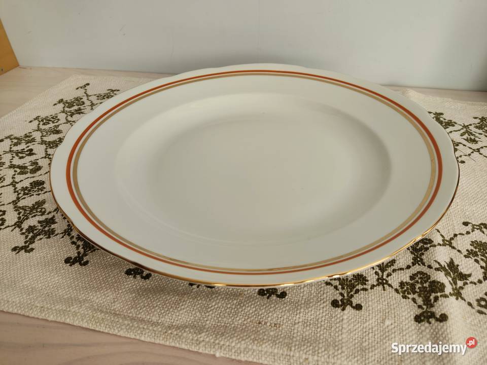 Talerz półmisek porcelanowy Ćmielów fi 33 Głuchołazy
