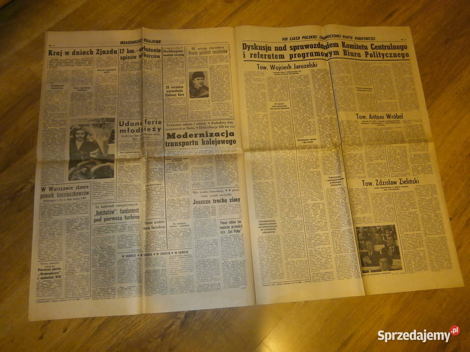 Trybuna Ludu 17 luty 1980 VIII zjazd PZPR ładny Łódź