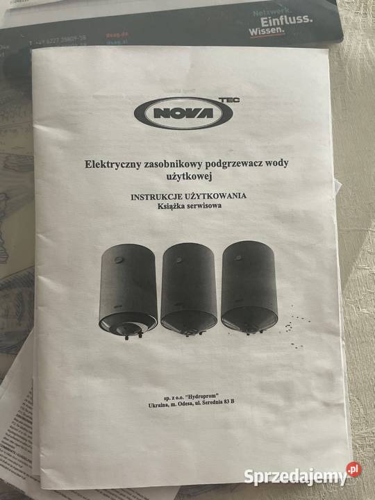 Podgrzewacz wody elektryczny bojler podkarpackie Nowy Dzików