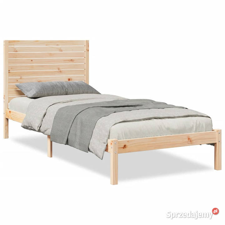 Dłuższe łóżko bez materaca lite drewno 90x210 Łóżka Warszawa sprzedam