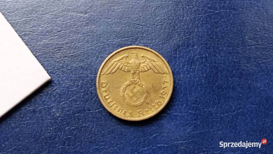 Stare monety 5 fenig 1937 A NIemcy Lesko