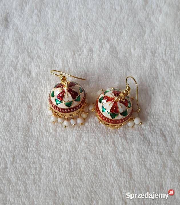 Małe kolczyki indyjskie jhumka jhumki dzwonki Szczecin