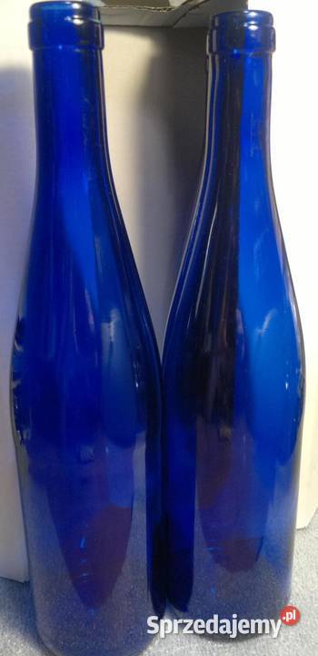 Butelka szklana do wina BLUE niebieska 750ml Warszawa sprzedam