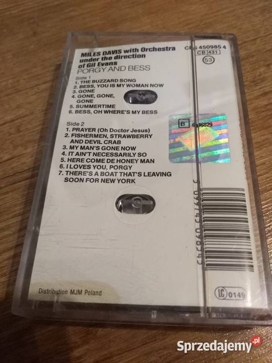 Kasety oryginalne Miles Davis Porgy And Bess kaseta Płyty i kasety Włocławek
