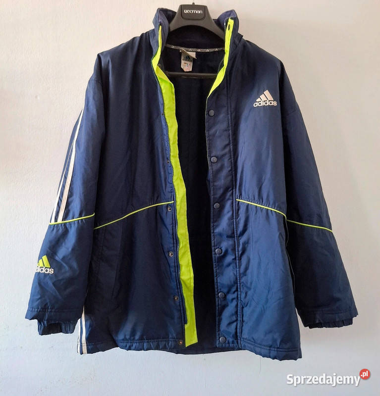 Kurtka vintage Adidas granatowa z neonowymi lubuskie Zielona Góra
