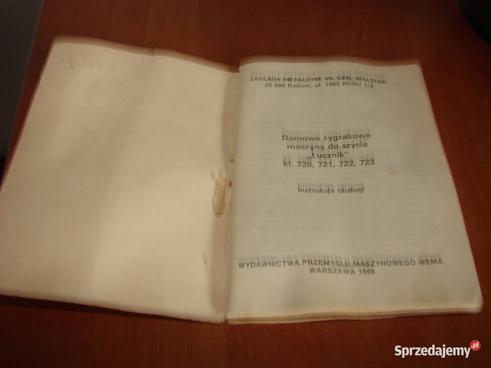 Łucznik 720 Instrukcja obsługi Pruszcz Gdański