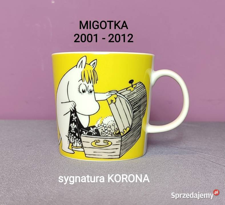 Muminki KUBEK Moomin Arabia Finland MIGOTKA sygn Jasień