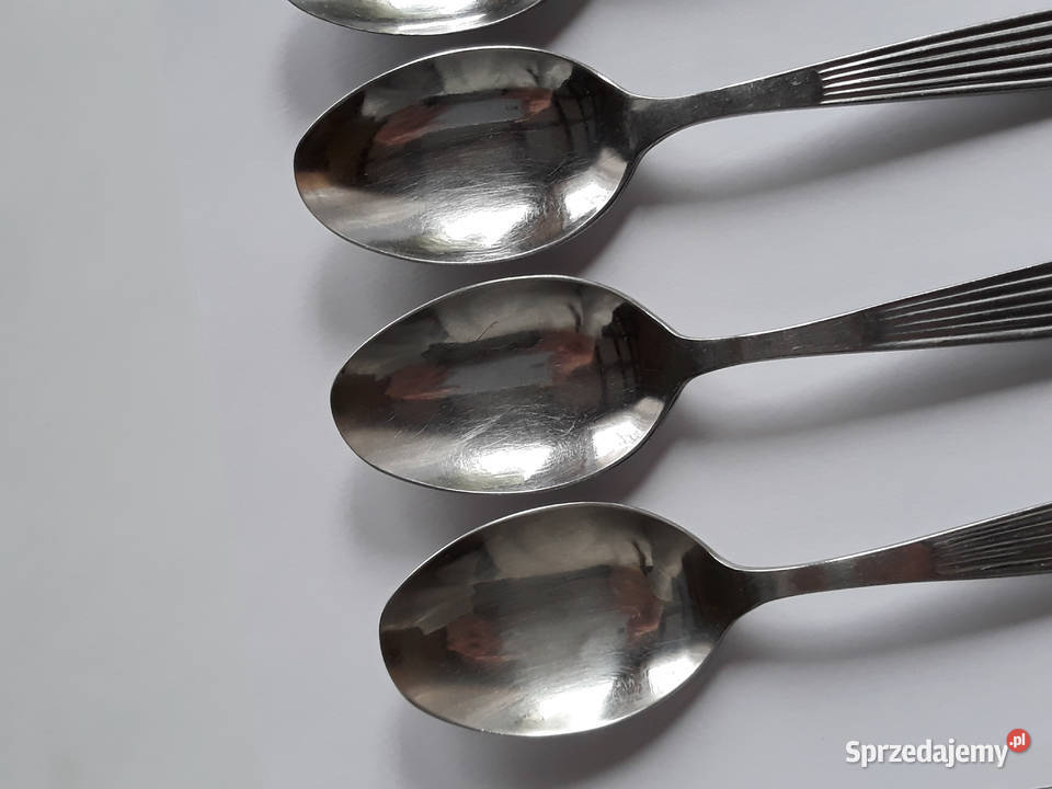 Łyżki obiadowe 3 PASECZKI PASKI Gerlach sztućce śląskie Dąbrowa Górnicza