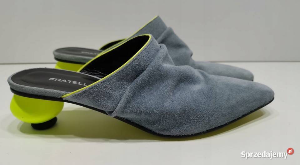 38 FRATELLI RUSSO Designerskie klapki fluor śląskie Szczerbice sprzedam