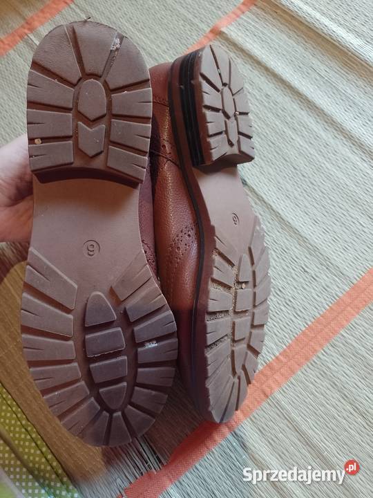 40 Brązowe Sztyblety z Londynu Botki Top Vintage Kraków