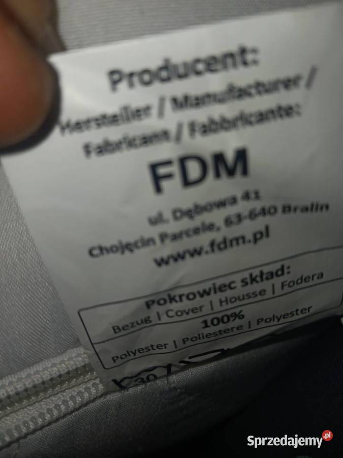 Łóżko drewniane rama ze stelażem materac FDM 95cm