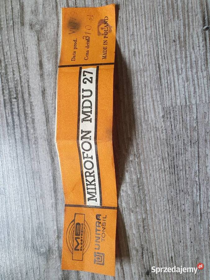 Mikrofon UNITRA TONSIL MDU 27 PRL Solnica